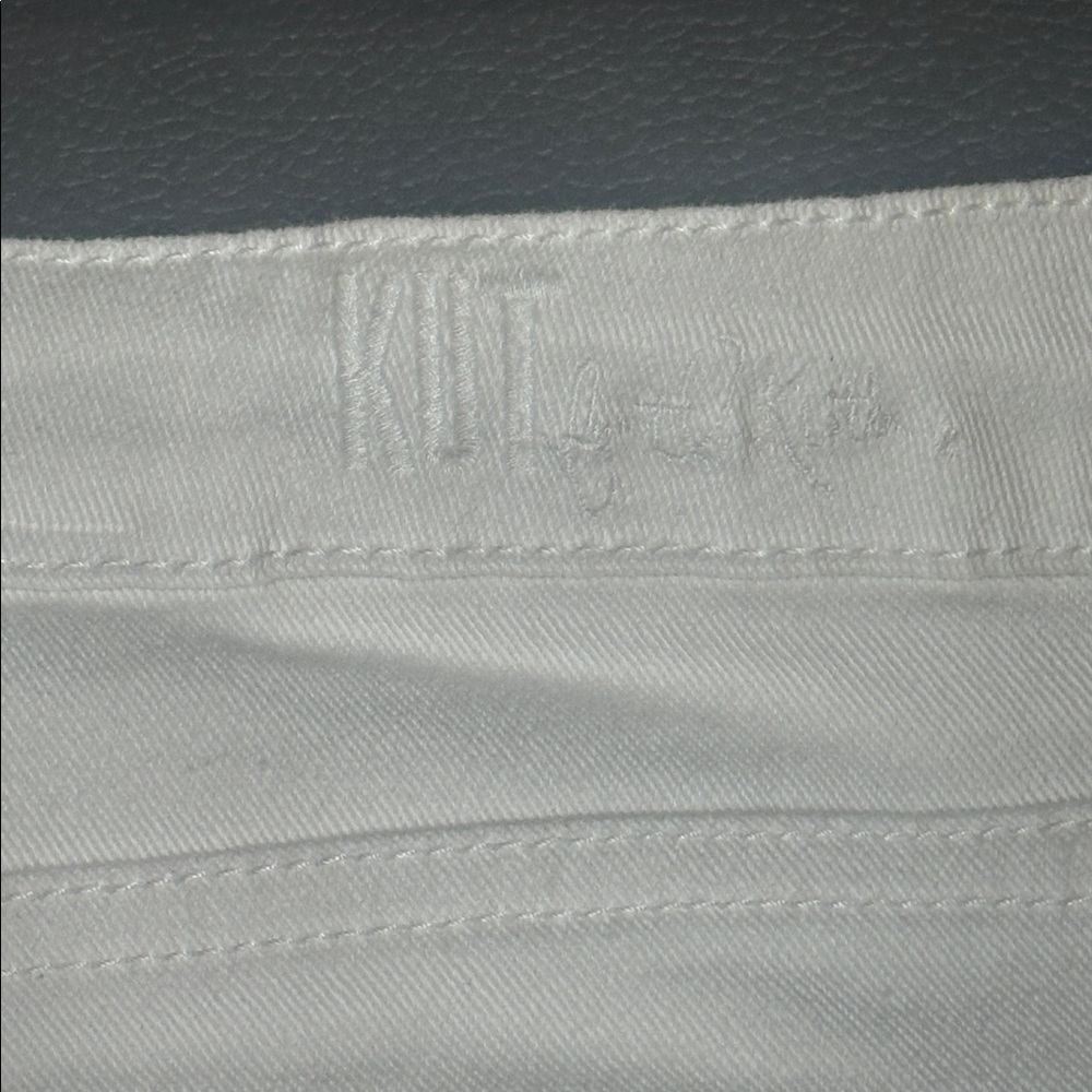 KUT From The Kloth White Cropped Jeans - Picture 7 of 8